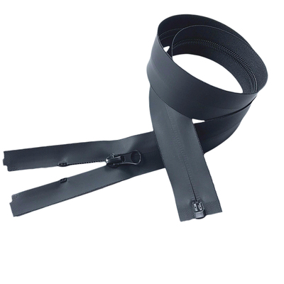 衣服门襟防水拉链黑色单双开拉链