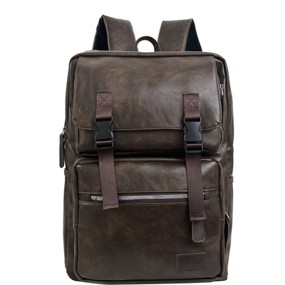 复古皮质2025新款大容量电脑双肩