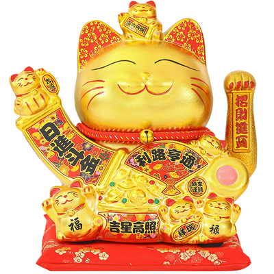 2026自动招手招财猫摆件收银台