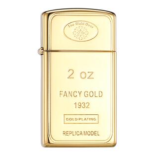 zippo正品打火机18K小金条窄机官方旗舰店新年送男朋友情人节礼物