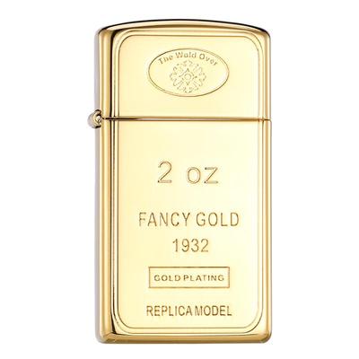 zippo正品打火机18K小金条