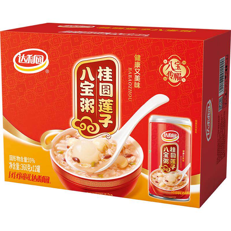 达利园桂圆醇香八宝粥360g*12罐