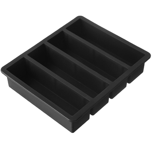 长方形制作冰块模具酒吧家用做威士忌调酒大冰条硅胶带盖制冰盒子