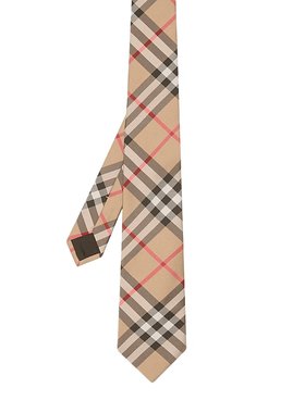 【24期免息】BURBERRY 格纹现代剪裁丝质领带 80116931
