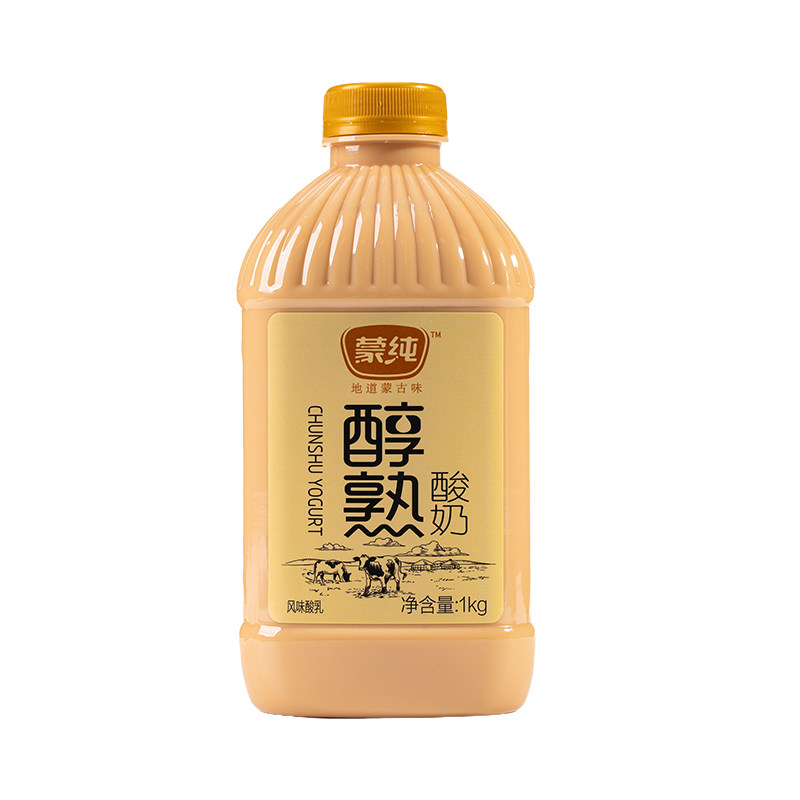 蒙纯醇熟炭烧发酵乳早餐营养酸奶