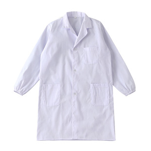 实验室白大褂学生实验室工作服医院普通涤棉白大褂男女护工制服