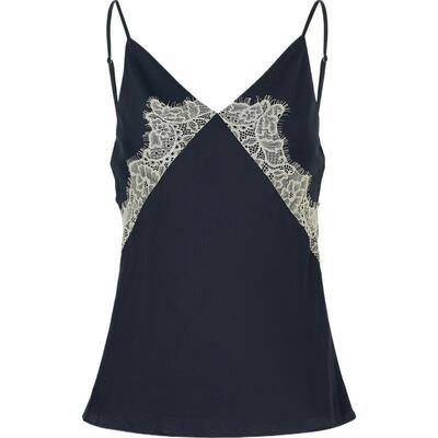 Rag＆Bone 春夏女真丝混纺吊带黑色背心