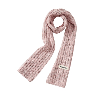 商场同款 摩萨克冬款可爱甜美风绵羊毛杂点粗棒针围巾女