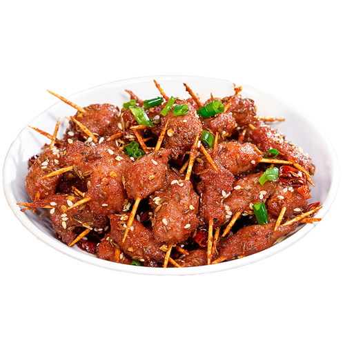 牙签牛肉250g酒店特色冷冻半成品小吃美食私房菜小炒餐饮食材商用