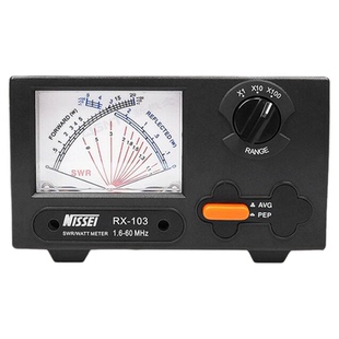 NISSEI纳胜 RX-103短波驻波表功率计1.6-60Mhz交叉指针三档可调节