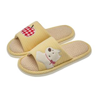 亚麻拖鞋女款四季通用室内家居防滑防臭静音吸汗棉麻布拖鞋男春秋