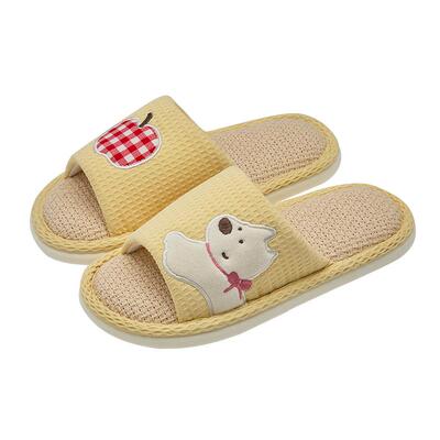 利达妮亚麻拖鞋女款吸汗棉麻布