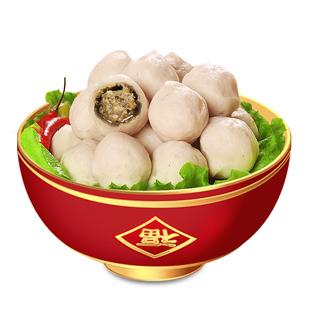 潮汕包心鱼丸 特产小吃 马鲛鱼肉做皮 猪肉做馅 手打精制 一斤装