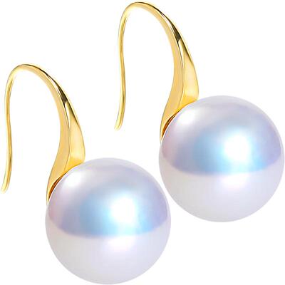 黛米12-13mm高跟鞋18K金珍珠耳环