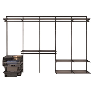 DELILE质黑金属衣柜砌墙低碳钢衣帽架环保置物架材料定制配件简易