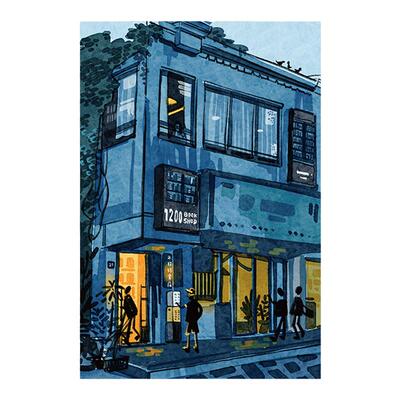 书店纪念品明信片1200bookshop