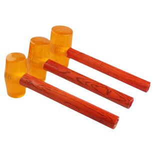 橡胶锤子实心榔头透明橡皮锤大理石瓷砖门窗地板多功能木柄安装锤