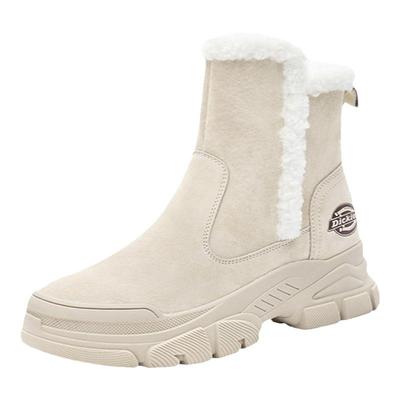 Dickies雪地靴女短靴加绒马丁靴