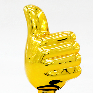 塑胶奖杯创意冠军小奖杯半永久刻字大拇指制作学生比赛全勤宝贝奖