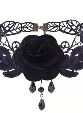 新款蕾丝项链女气质锁骨链