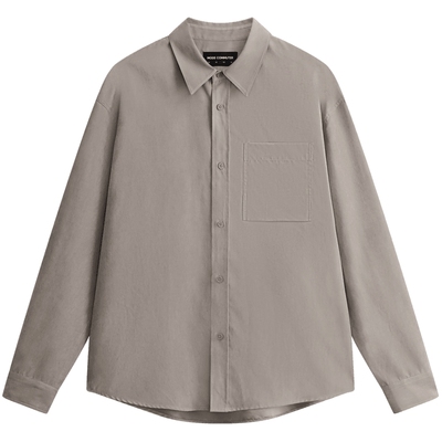 MODE COMMUTER| MC不潮品微皱绒感哑光翻领长袖衬衫