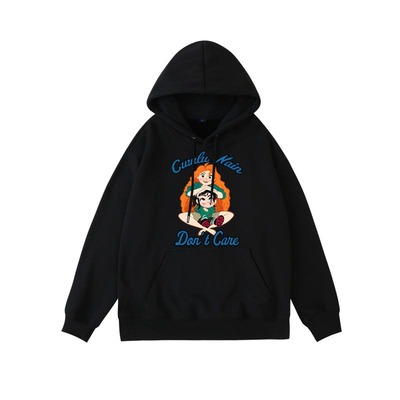 常规宽松棉纶韩版卫衣赵露思同款