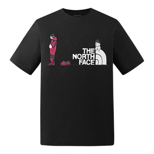 The North Face北面短袖T恤男女款秋冬新款运动纯棉圆领短袖8HNE