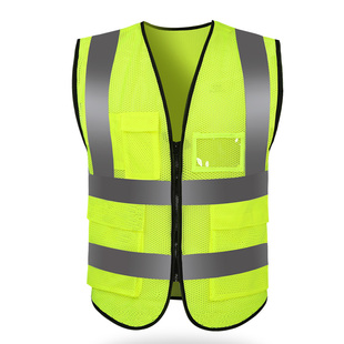 佳护反光背心马甲可印字多口袋施工建筑安全服骑行运动网反光衣