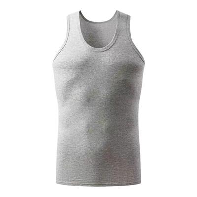 狼语简约纯棉男吸汗背心