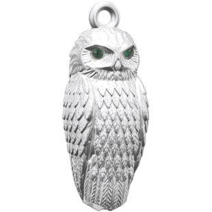 海德薇纯银哨子项链哈利波特猫头鹰雪鸮生日礼物