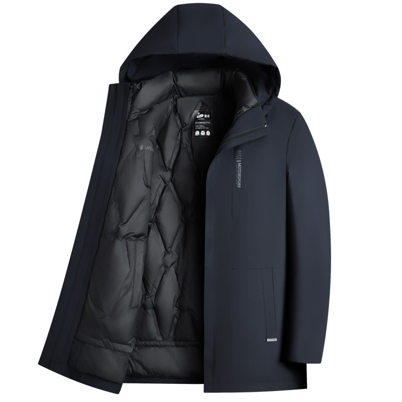 恒源祥中老年男加厚鹅绒羽绒服