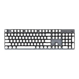 罗技k845机械键盘有线电竞 复古朋克女生办公青轴红轴 高颜值同款