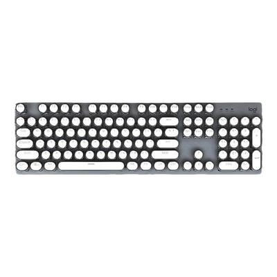 罗技机械键盘复古朋克青轴红轴