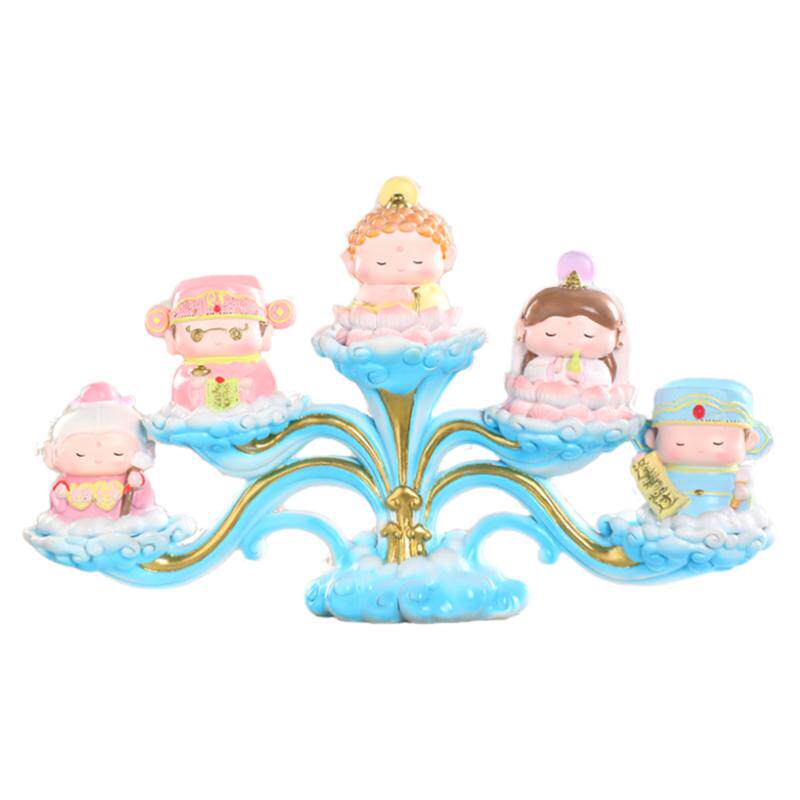 欢喜小神仙摆件观音如来月老财神