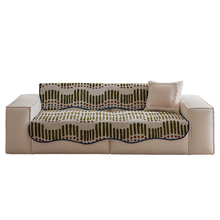 【国补再减15%】蜡笔派拂痕异形沙发垫轻奢盖布防滑防猫抓保暖A