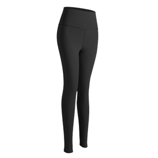 中腰收腹提臀瑜伽长裤女速干吸湿排汗蜜桃臀紧身跑步健身运动裤薄