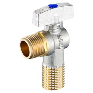 全铜大流量球芯三角阀冷热水家用马桶热水器开关止水阀4分6分角阀