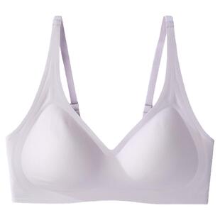 tutuanna无痕内衣女kiraku系列有背钩舒适聚拢无钢圈防下垂文胸女