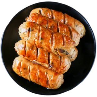 百鲜生膳食肠火山石烤肠400克原味肉肠脆皮热狗烤香肠蔬菜肠8根