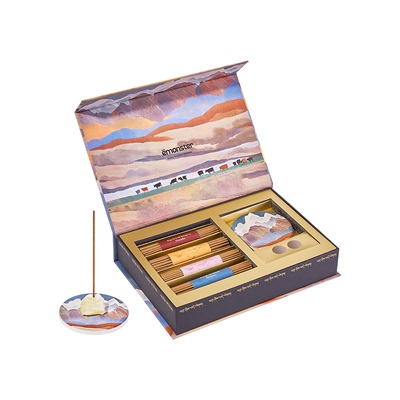 emonster藏香线香檀香晶石香薰卧室内家用熏香插精油摆件生日礼盒