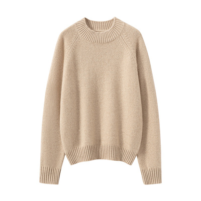 100%纯山羊绒针织打底衫女