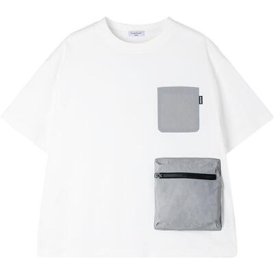 MUCMUKN【灰调时空】sorona黑科技凉感口袋T恤短裤户外机能男童