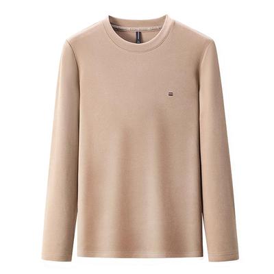 德绒长袖打底衫圆领领时尚青年