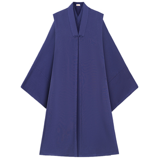 大袖道袍道士服长袍大褂比甲披风明制汉服长款道服宽松版男女同款