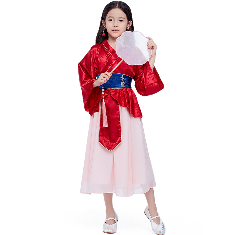 花木兰豪华礼服裙迪士尼正版