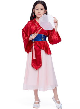 花木兰豪华礼服裙迪士尼正版