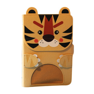 顽创意 我超凶的萌兽A5活页手帐六一儿童礼物学生读书笔记本子可爱卡通网格日记工作动物记事本批发定制文具