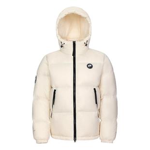 熊猫短款羽绒服女户外2026冬季巨好看的保暖连帽面包服外套