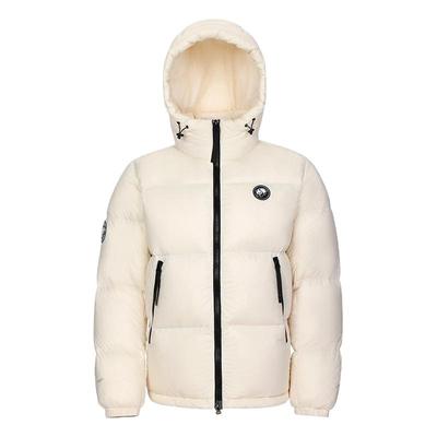 熊猫短款羽绒服女户外2026冬季巨好看的保暖连帽面包服外套