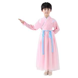 男童汉服演出服装儿童元旦舞蹈服古风表演服小学生中国风女童唐装